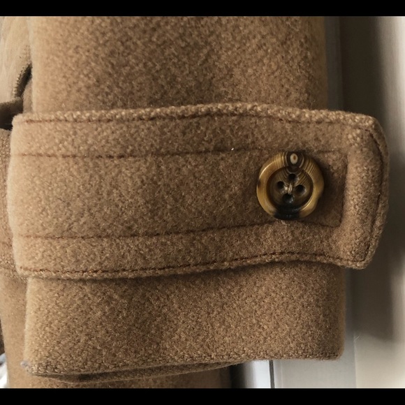 Vintage camel-colored heavy wool coat - Picture 4 of 8